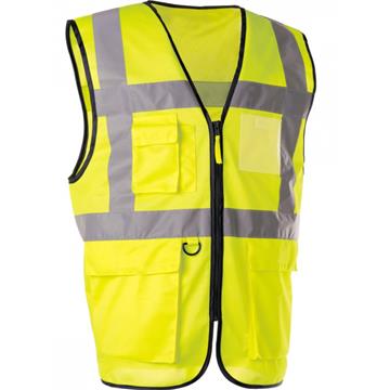 GILET HV JNE MULTIPOCHES S-3XL